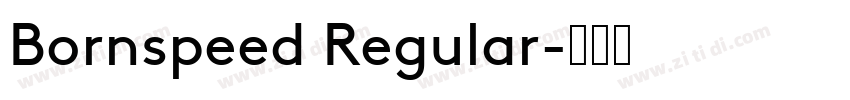 Bornspeed Regular字体转换